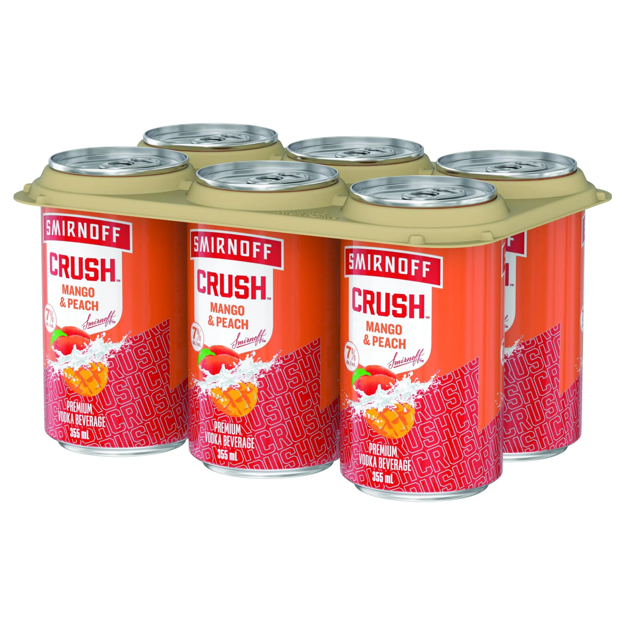 SMIRNOFF CRUSH MANGO & PEACH 355ML 6PK CAN @ Kelowna [1071683]