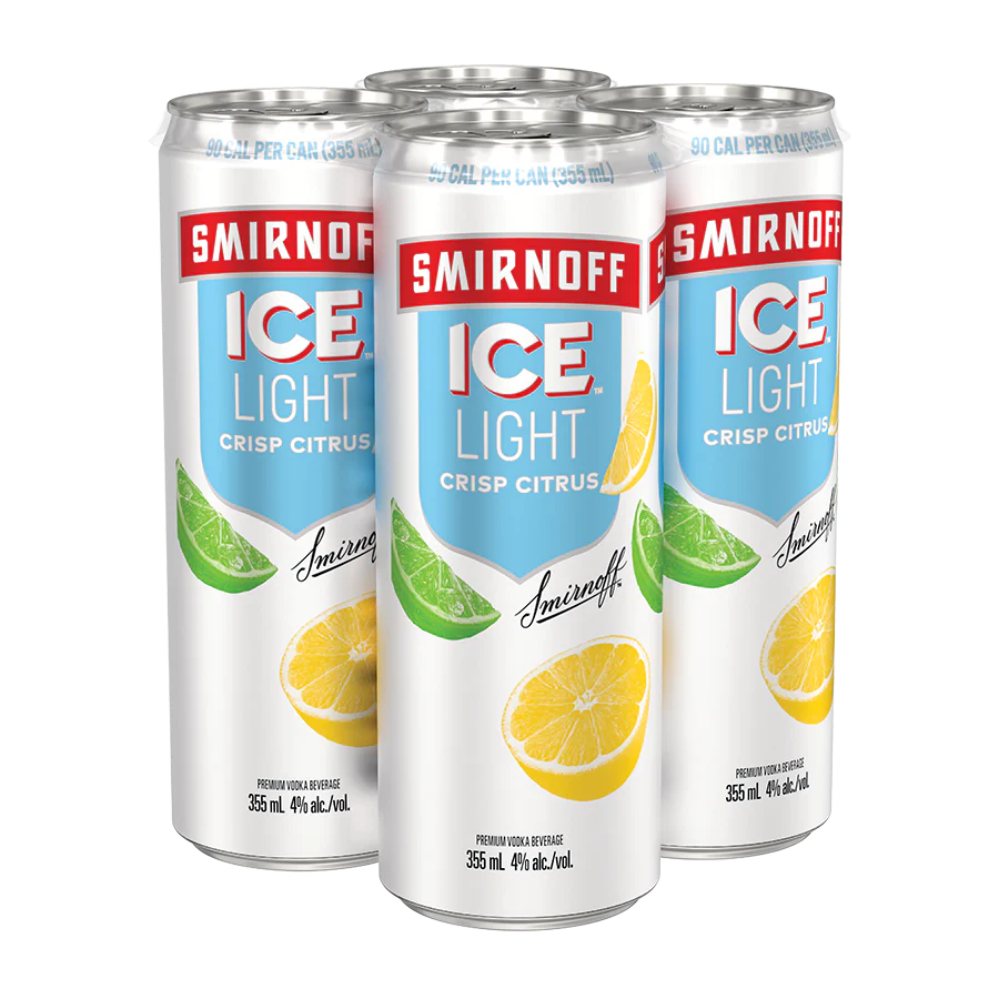 SMIRNOFF ICE LIGHT ORIGINAL 355ML 4PK CAN @ MacTaggart [1007754]