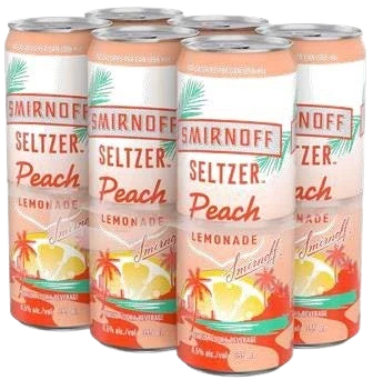 SMIRNOFF SELTZER PEACH LEMONADE 355ML 6PK CAN @ MacTaggart [1044957]