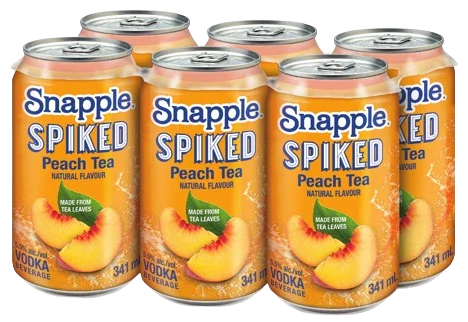 SNAPPLE SPIKED PEACH TEA 341ML 6PK CAN @ Saskatoon [1008028]