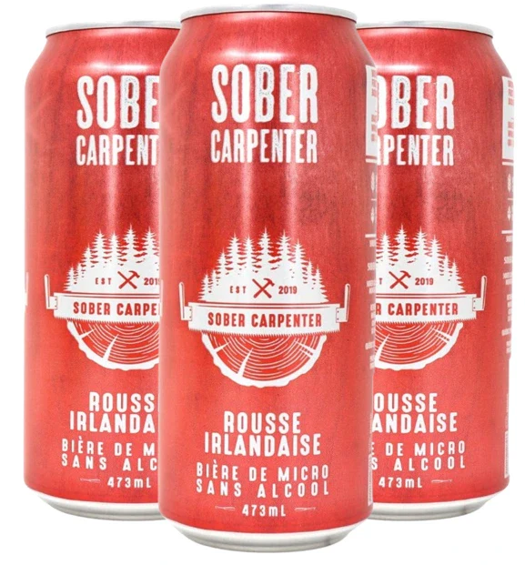 SOBER CARPENTER NON ALC CRAFT IRISH RED 473ML 4PK CAN @ Deerfoot Meadows [1039069]