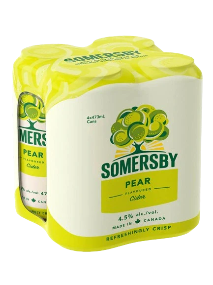 SOMERSBY PEAR CIDER 473ML 4PK CAN @ Saskatoon [1002397]