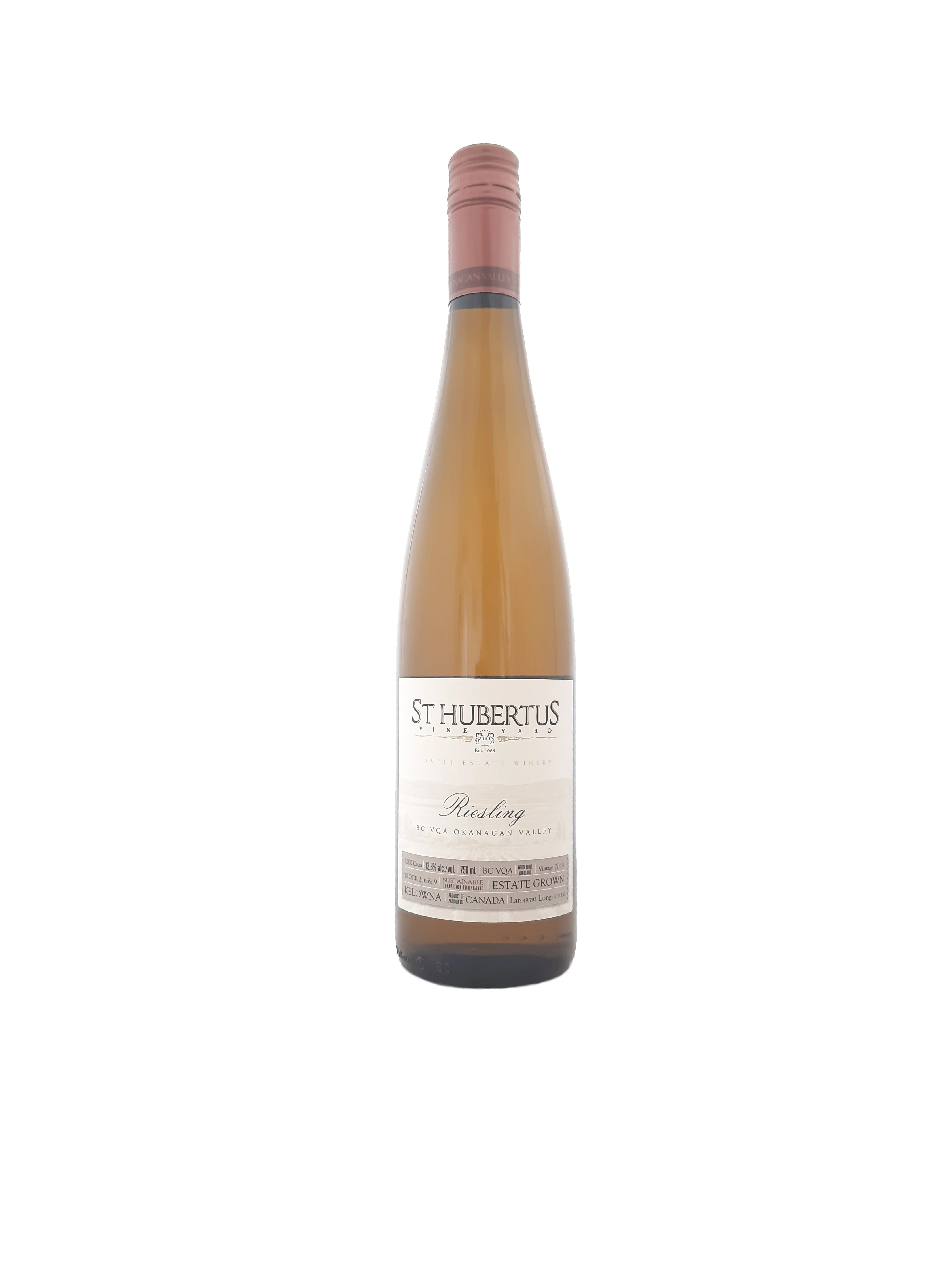 ST HUBERTUS RIESLING 750ML @ MacTaggart [1020784]