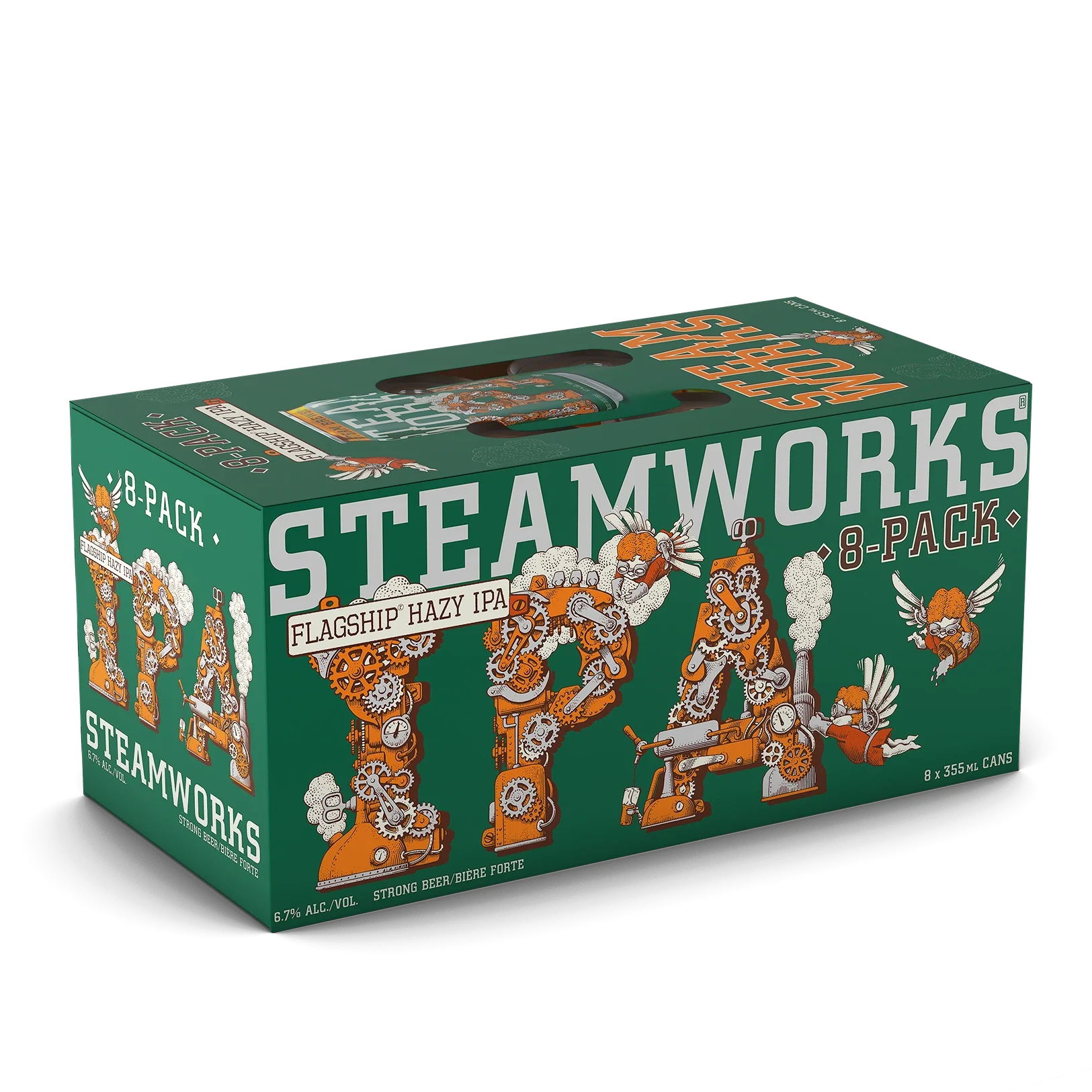 STEAMWORKS FLAGSHIP IPA 355ML 8PK CAN @ Deerfoot Meadows [1028998]