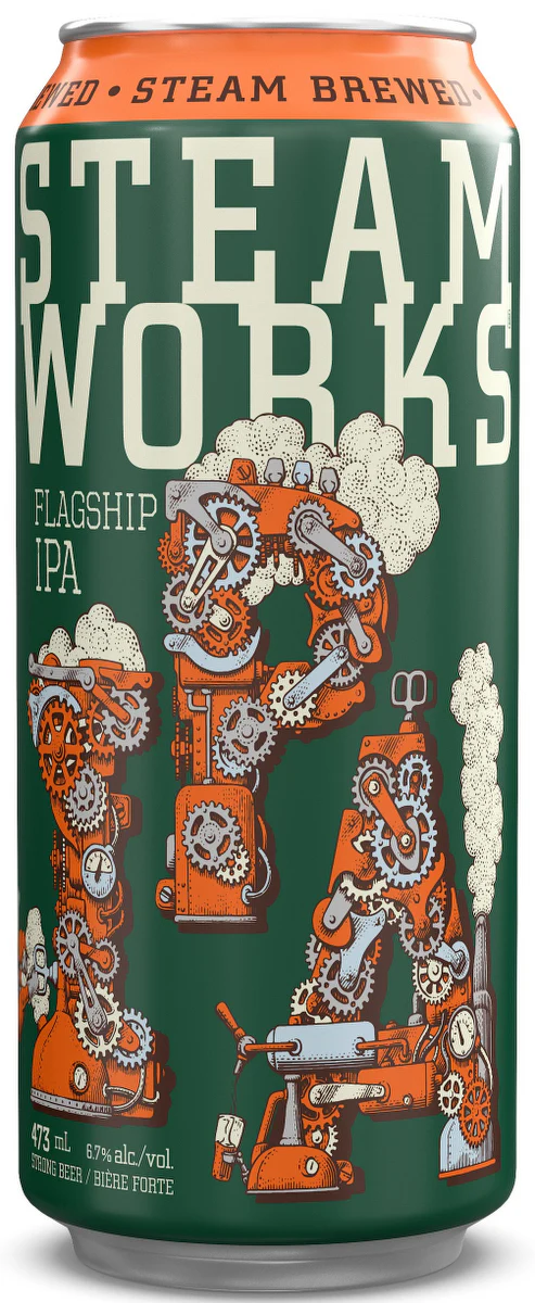 STEAMWORKS FLAGSHIP IPA 473ML CAN @ MacTaggart [1012417]
