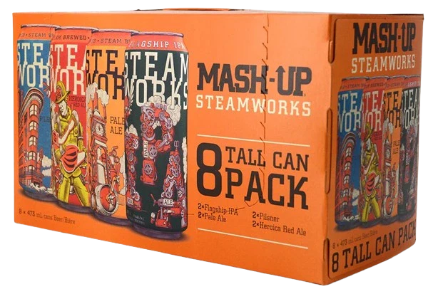 STEAMWORKS MASHUP TALL CAN MIXER PACK 473ML 8PK CAN @ Deerfoot Meadows [1015860]