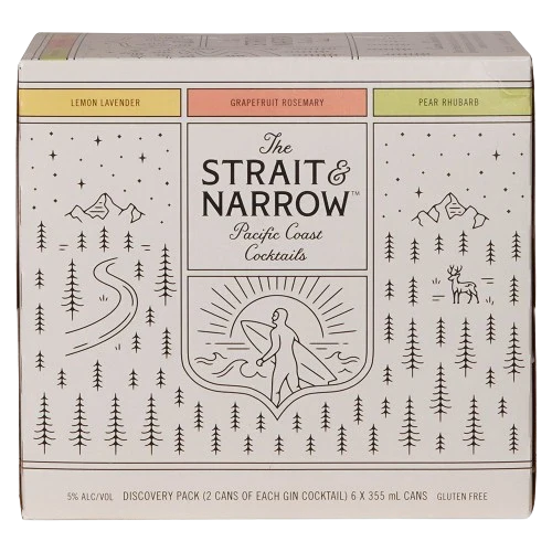 STRAIT & NARROW DISCOVERY PACK MIXER 355ML 6PK CAN @ Deerfoot Meadows [1029729]