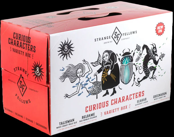 STRNAGE FELLOWS CURIOS CHARACTERS VARIETY BOX 473ML 8PK CAN @ St. Albert [1074902]