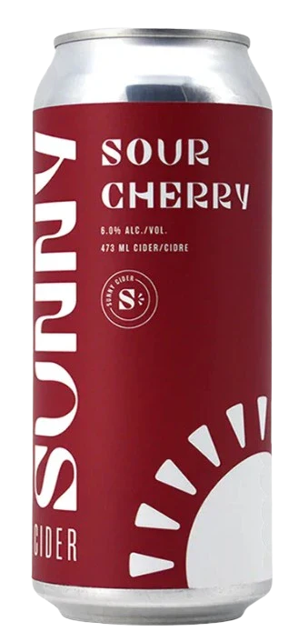SUNNYCIDER SOUR CHERRY CIDER 473ML CAN @ Deerfoot Meadows [1052206]