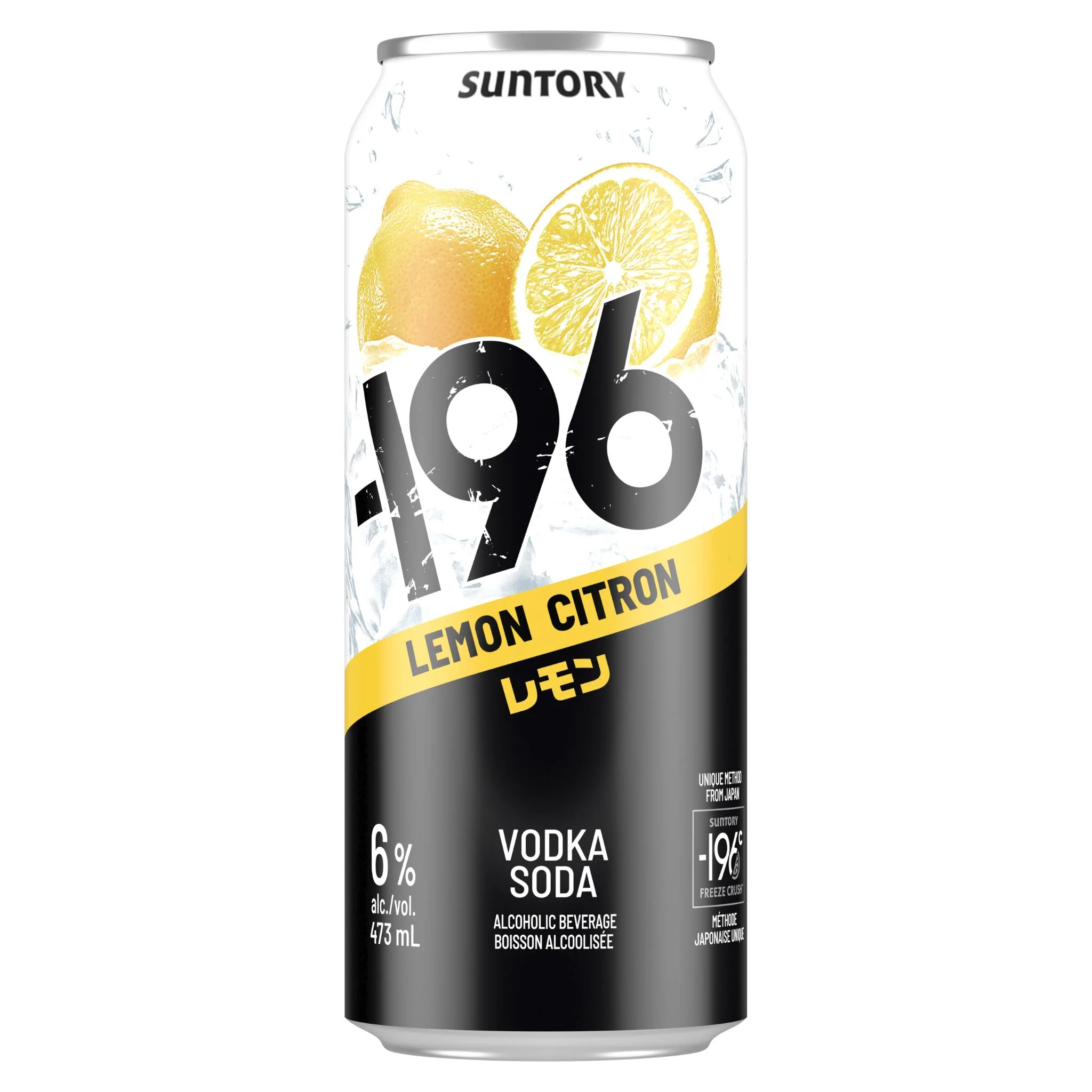 SUNTORY -196 LEMON VODKA SODA 473ML CAN @ MacTaggart [1071500]