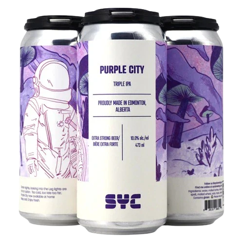 SYC PURPLE CITY TRIPLE IPA 473ML 4PK CAN @ Deerfoot Meadows [1045113]