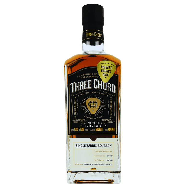 THREE CHORD SINGLE BARREL BOURBON WB1 750ML @ MacTaggart [1044794]