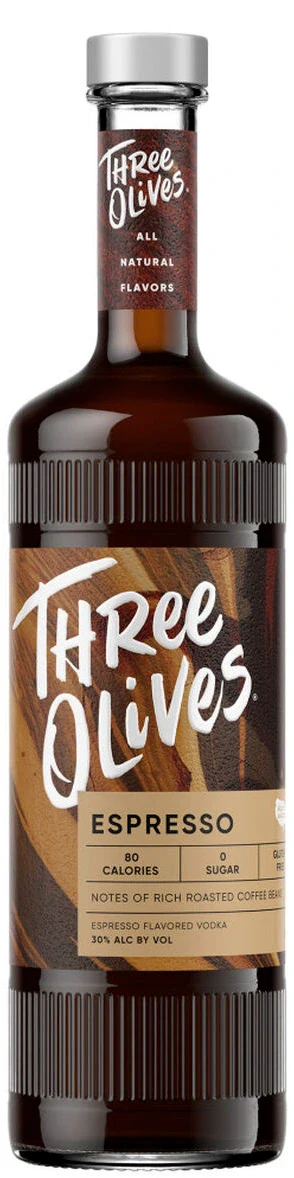THREE OLIVES ESPRESSO VODKA 750ML @ Saskatoon [1014084]