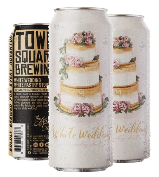 TOWN SQUARE WHITE WEDDING PASTRY STOUT 473ML 4PK CAN @ MacTaggart [1024143]