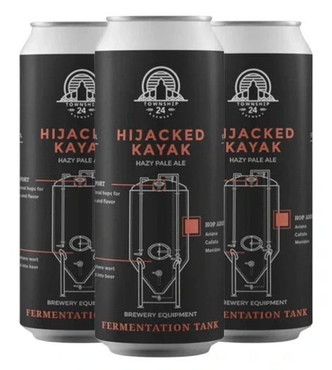 TOWNSHIP 24 HIJACKED KAYAK HAZY PALE ALE 473ML 4PK CAN @ MacTaggart [1033243]