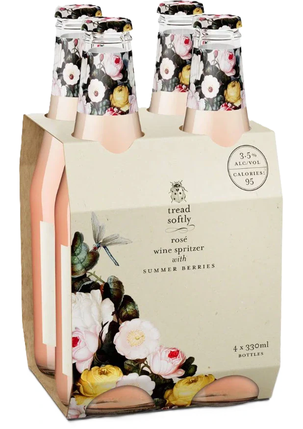 TREAD SOFTLY SUMMER BERRIES SPRITZER 330ML 4PK BT @ MacTaggart [1053543]