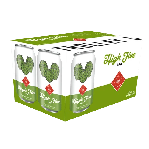 TROLLEY 5 HIGH FIVE IPA 355ML 6PK CAN @ MacTaggart [1003136]