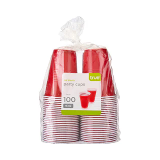 TRUE RED PLASTIC PARTY CUP 100PK @ Southgate [1061090]