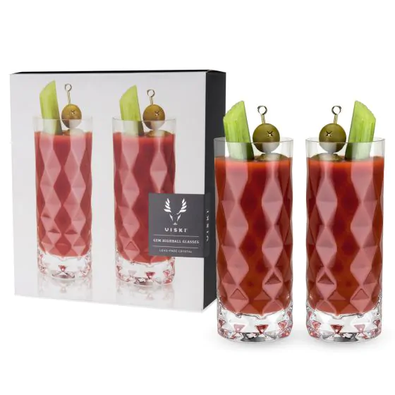 TRUE VISKI CACTUS HIGHBALL GEM CRYSTAL GLASS @ Deerfoot Meadows [1008842]