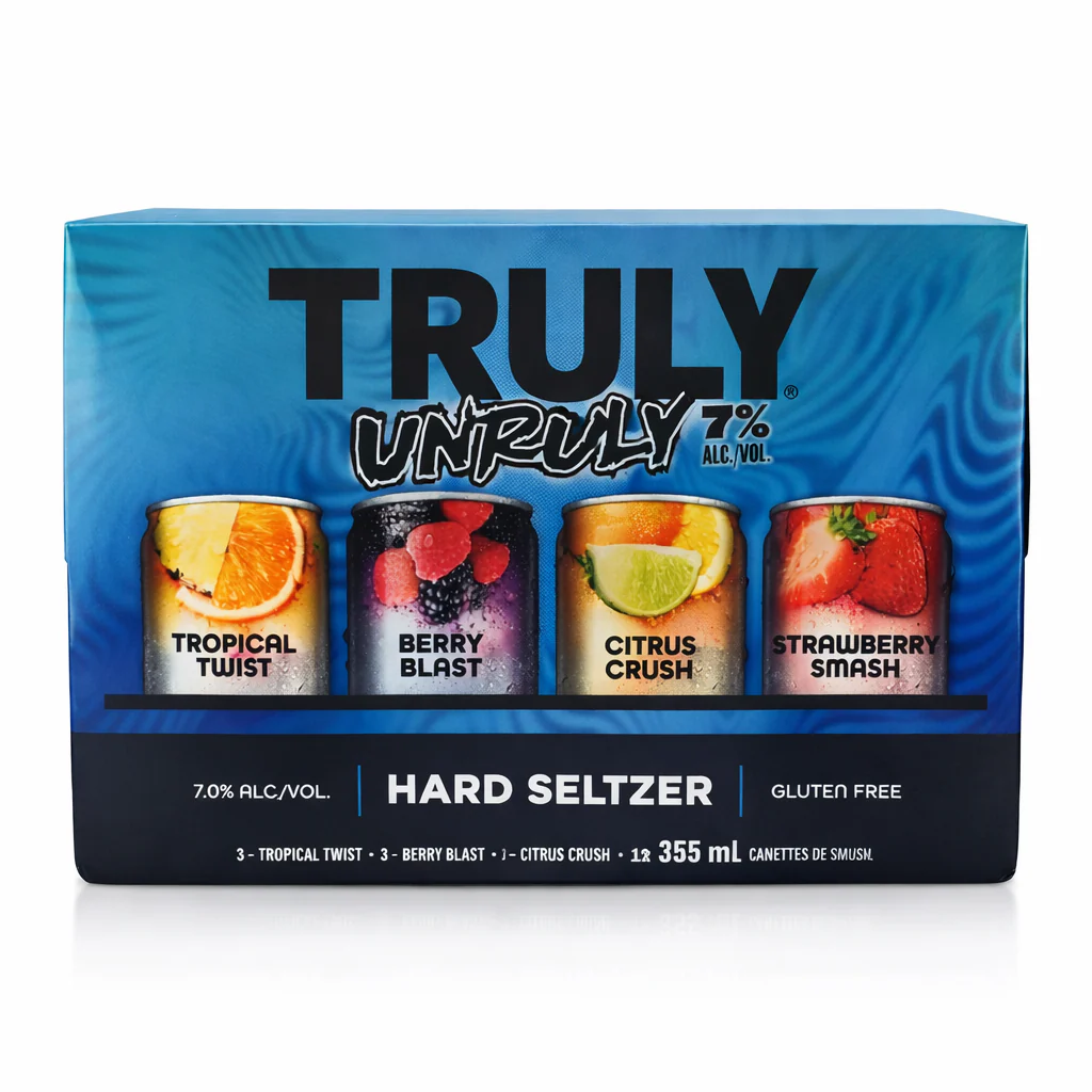 TRULY HARD SELTZER UNRULY 7% VARIETY 355ML 12PK CAN @ MacTaggart [1071208]