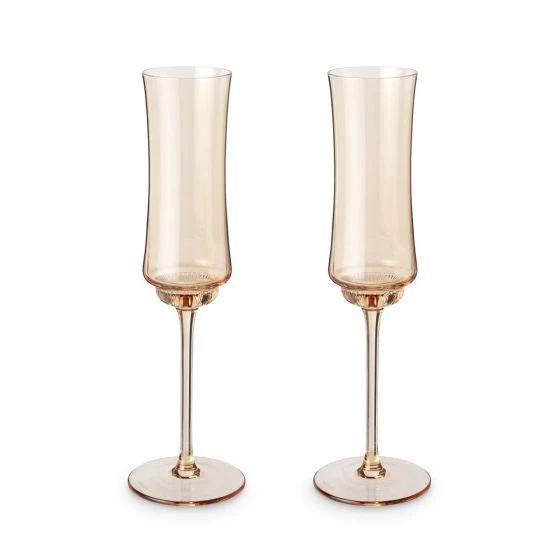TWINE TULIP AMBER CHAMPAGNEWINE GLASSES @ MacTaggart [1047873]