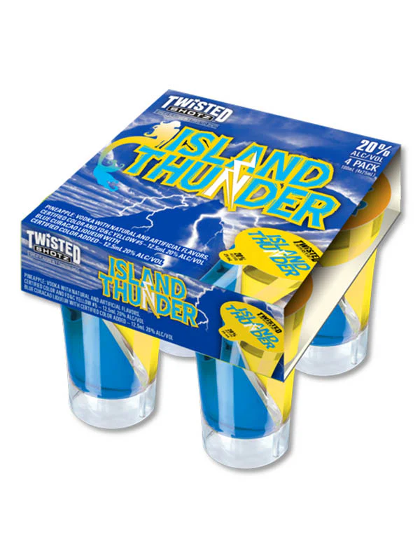 TWISTED SHOTZ ISLAND THUNDER 30ML 4PK @ Deerfoot Meadows [1039562]