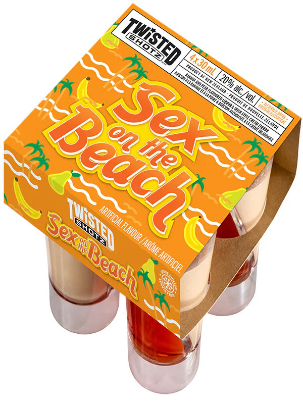 TWISTED SHOTZ SEX ON THE BEACH 30ML 4PK @ Deerfoot Meadows [1001339]