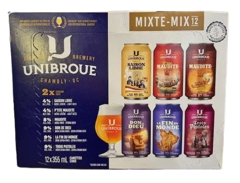 UNIBROUE COLLECTION MIXER 355ML 12PK CAN @ Deerfoot Meadows [1002596]
