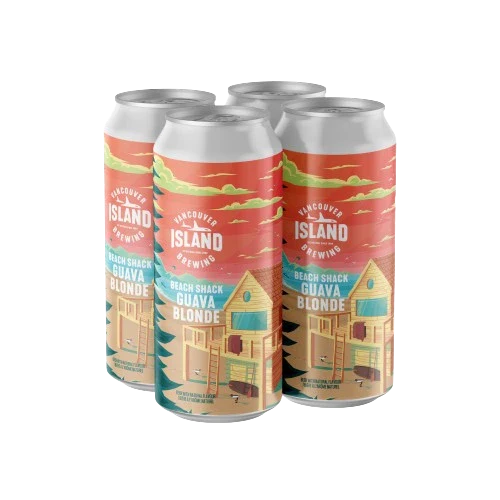 VANCOUVER ISLAND BEACH SHACK GUAVA BLONDER 473ML 4PK CAN @ MacTaggart [1052029]