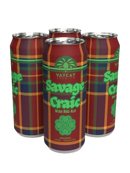 VAYCAY SAVAGE CRAIC IRISH RED ALE 473ML 4PK CAN @ Windermere [1051775]