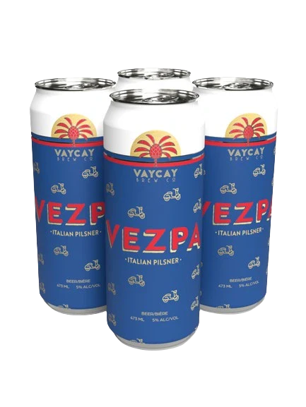 VAYCAY VEZPA ITALIAN PILSNER 473ML 4PK CAN @ MacTaggart [1041499]
