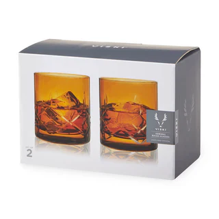 VISKI ADMIRAL ROCKS GLASSES AMBER 2PK @ Deerfoot Meadows [1061247]