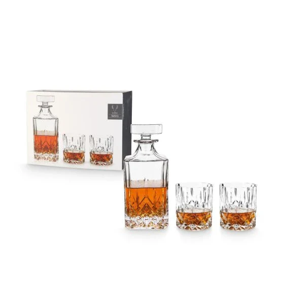 VISKI DECANTER & TWO GLASSES SET @ Deerfoot Meadows [1009722]