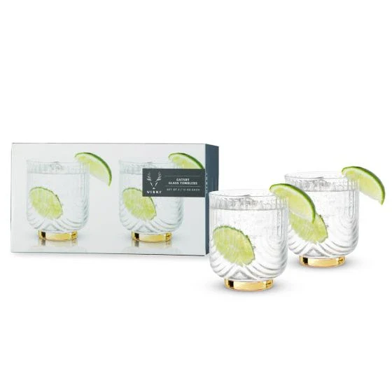 VISKI GATSBY GLASS TUMBLERS 2PK @ Deerfoot Meadows [1009712]