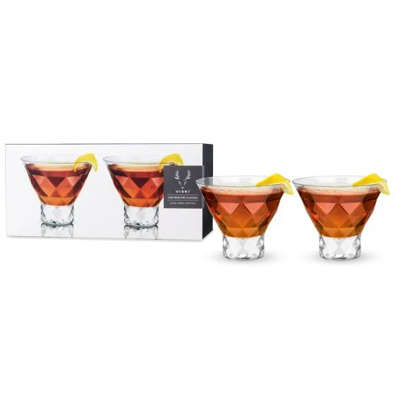 VISKI RAYE GEM CRYSTAL MARTINI GLASSES @ MacTaggart [1009709]