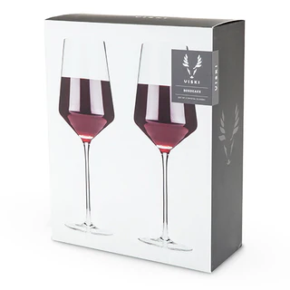 VISKI RAYE GLASS BORDEAUX 2PC @ MacTaggart [1003774]