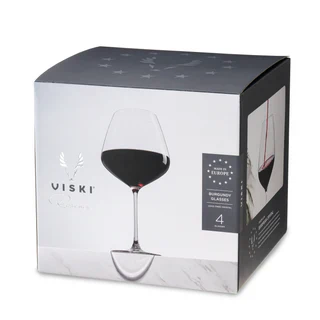 VISKI RESERVE EUROPEAN BURGANDY GLASSES 4PK @ Red Deer [1061273]