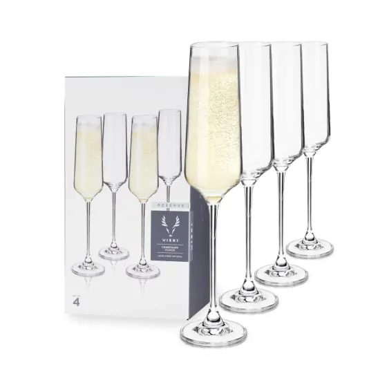 VISKI RESERVE EUROPEAN CRYSTAL WINE GLASSES CHAMPAGNE @ MacTaggart [1047868]