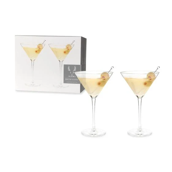 VISKI STEMMED CRYSTAL MARTINI GLASSES @ Saskatoon [1032636]