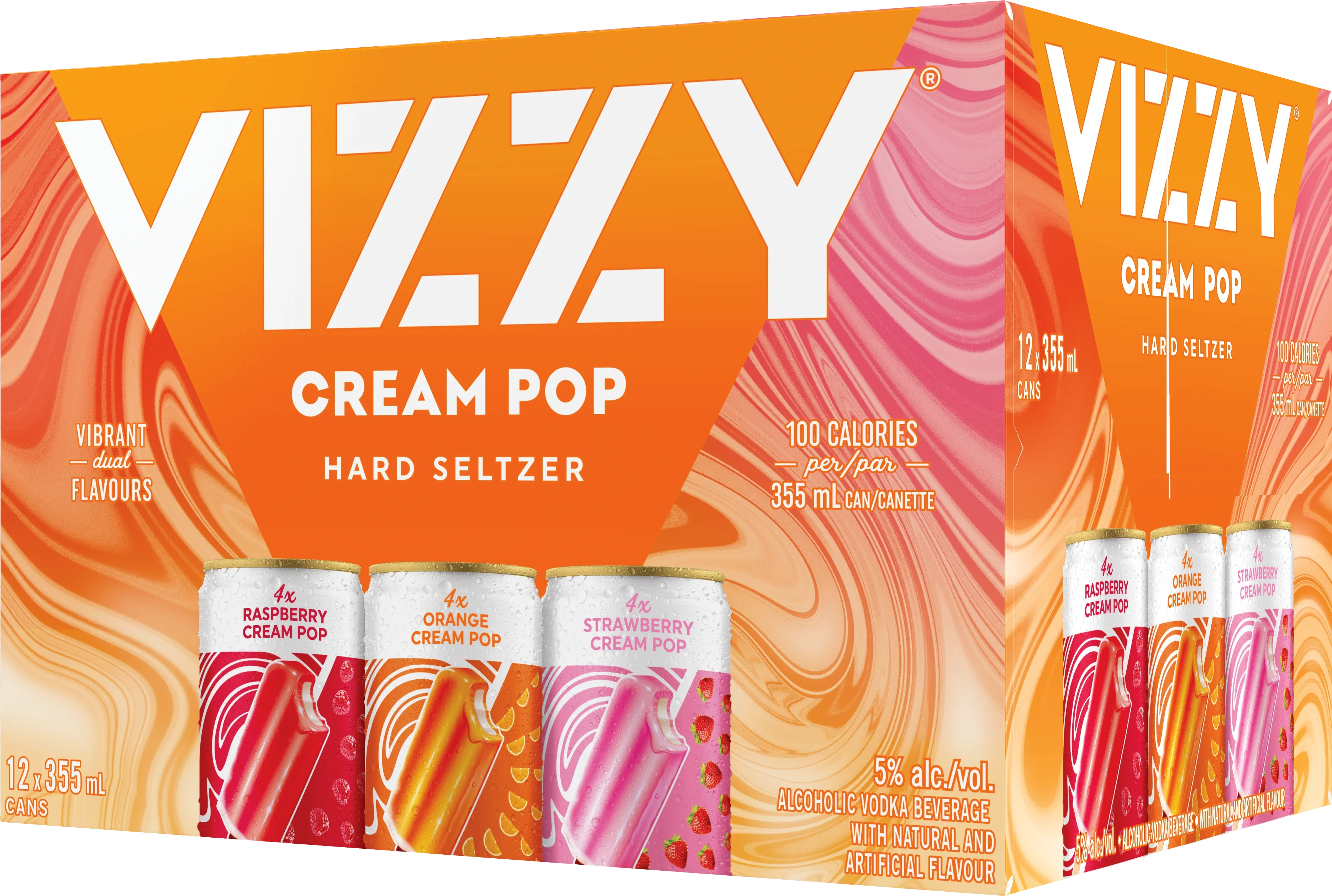 VIZZY HARD SELTZER CREAM POP MIXER 355ML 12PK CAN @ Deerfoot Meadows [1056056]