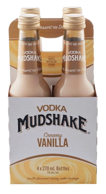 VODKA MUDSHAKE FRENCH VANILLA 270ML 4PK BT @ Saskatoon [1001217]