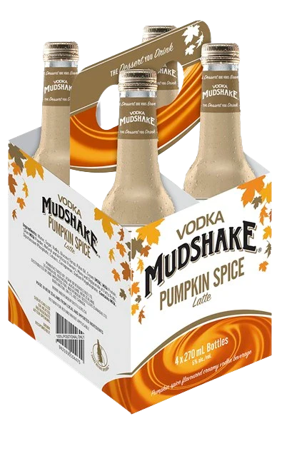 VODKA MUDSHAKE PUMPKIN SPICE 270ML 4PK BT @ MacTaggart [1027870]