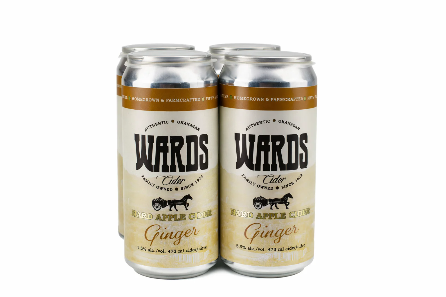 WARDS GINGER APPLE CIDER 473ML 4PK CAN @ Township [1049237]
