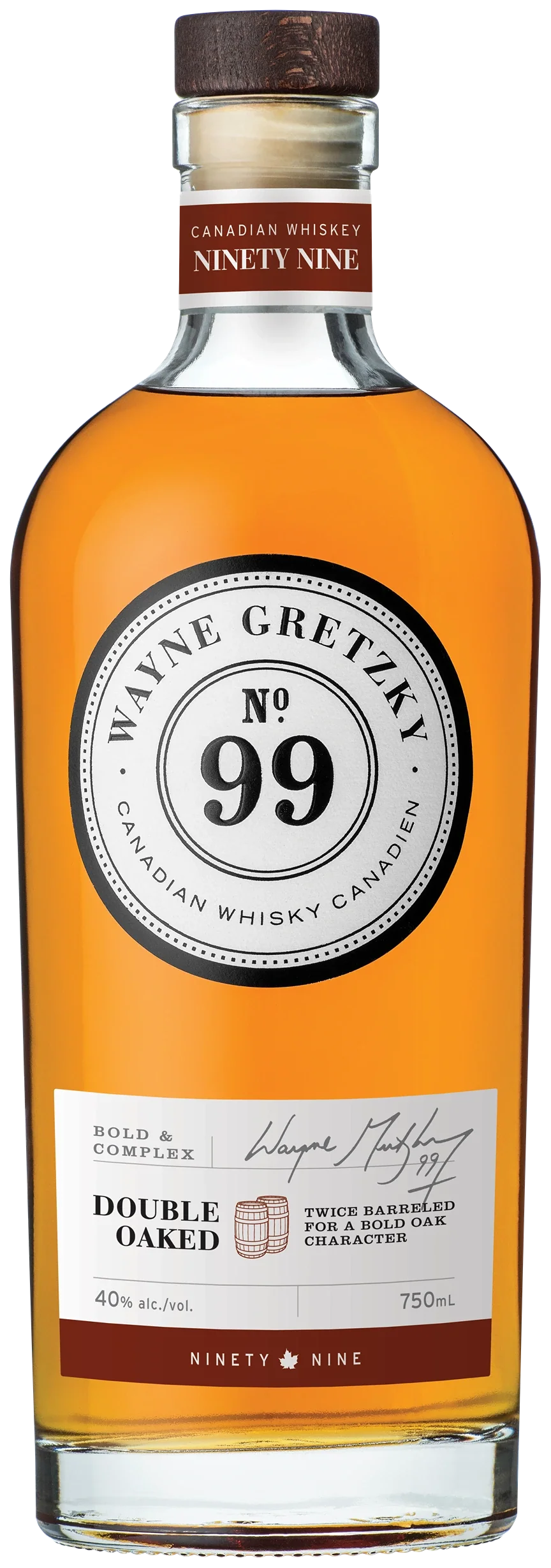 WAYNE GRETZKY NO 99 DOUBLE OAKED WHISKY 750ML @ Deerfoot Meadows [1042685]