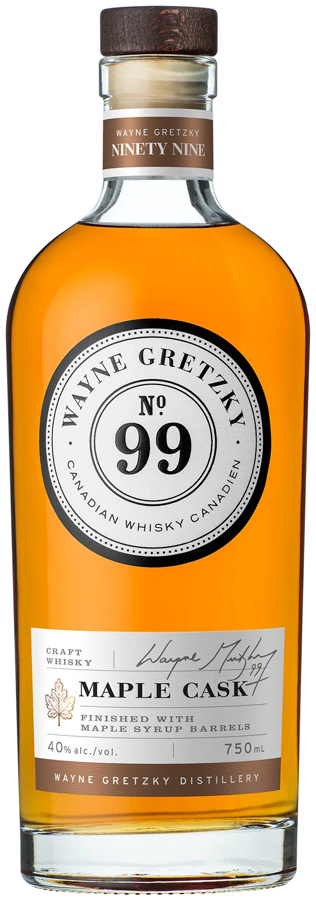 WAYNE GRETZKY NO 99 MAPLE CASK WHISKY 750ML @ Deerfoot Meadows [1028439]