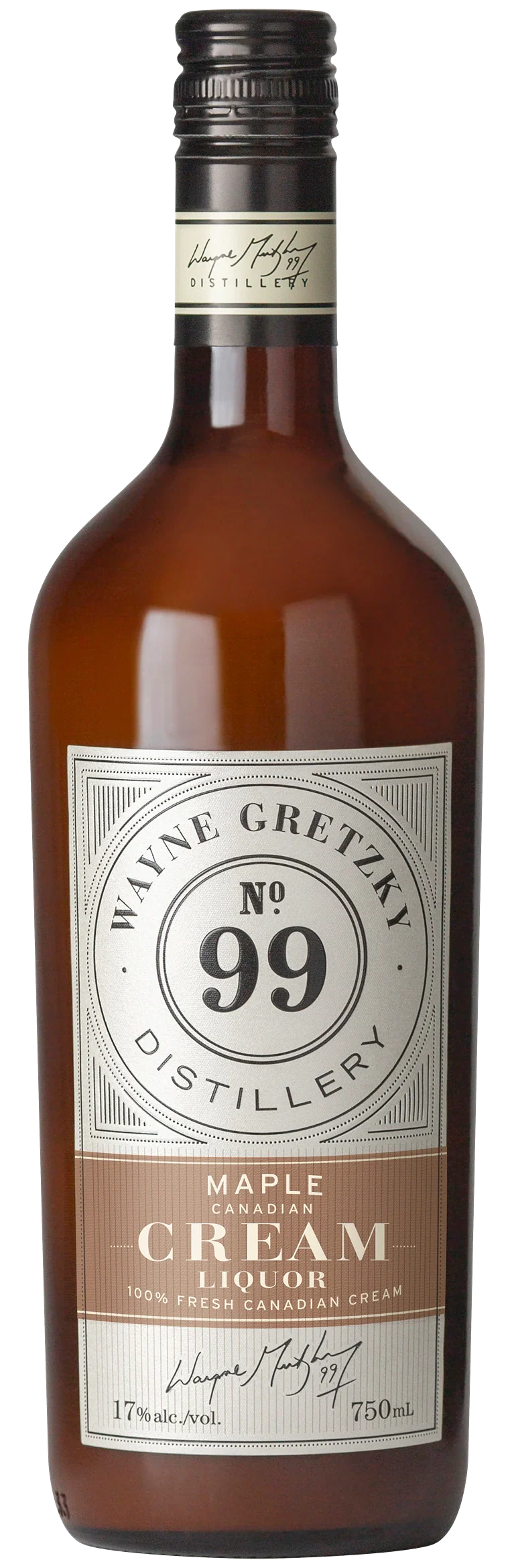 WAYNE GRETZKY NO 99 MAPLE CREAM LIQUEUR 750ML @ MacTaggart [1036541]