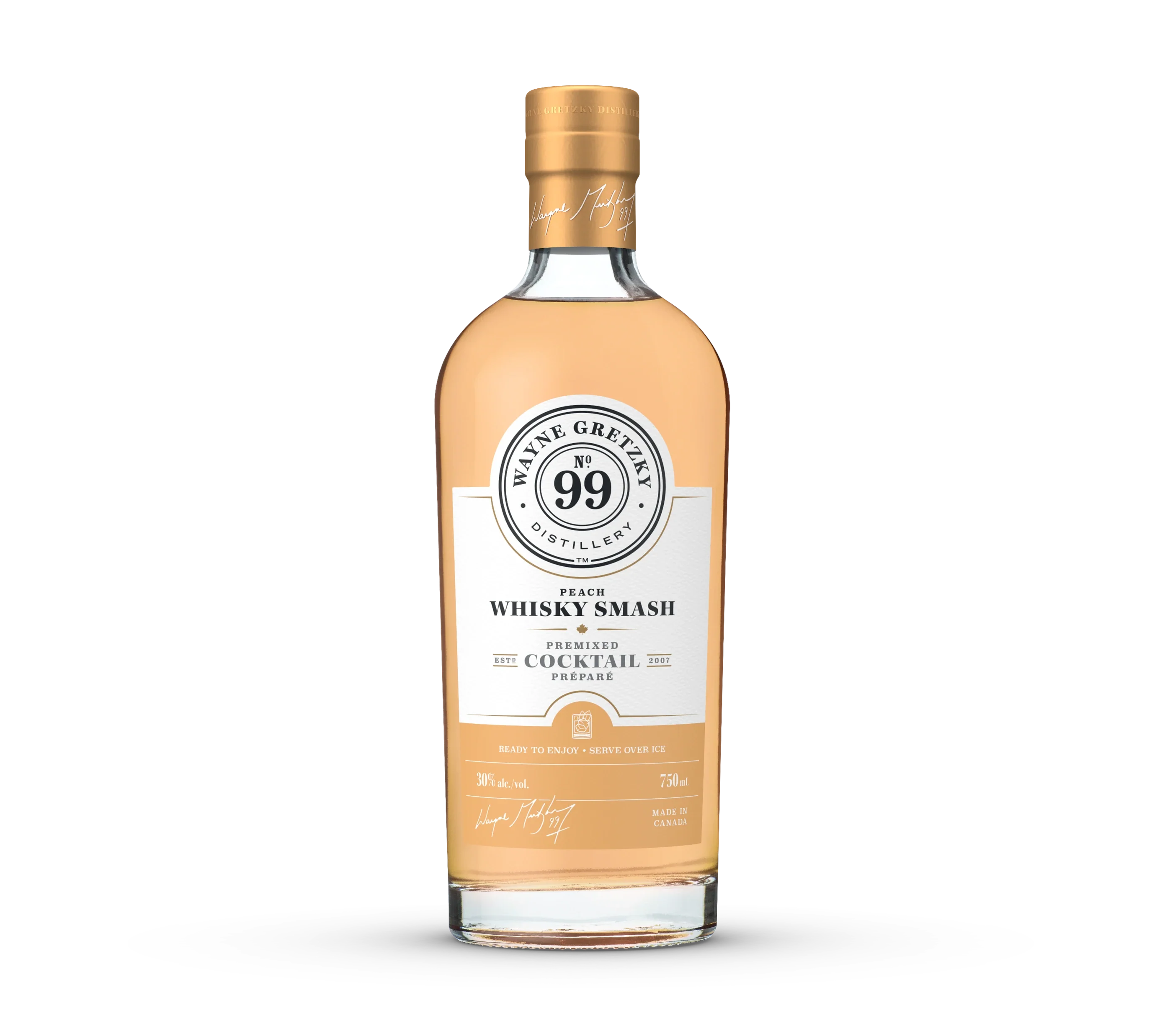 WAYNE GRETZKY PEACH WHISKY SMASH COCKTAIL 750ML @ Emerald Hills [1059260]