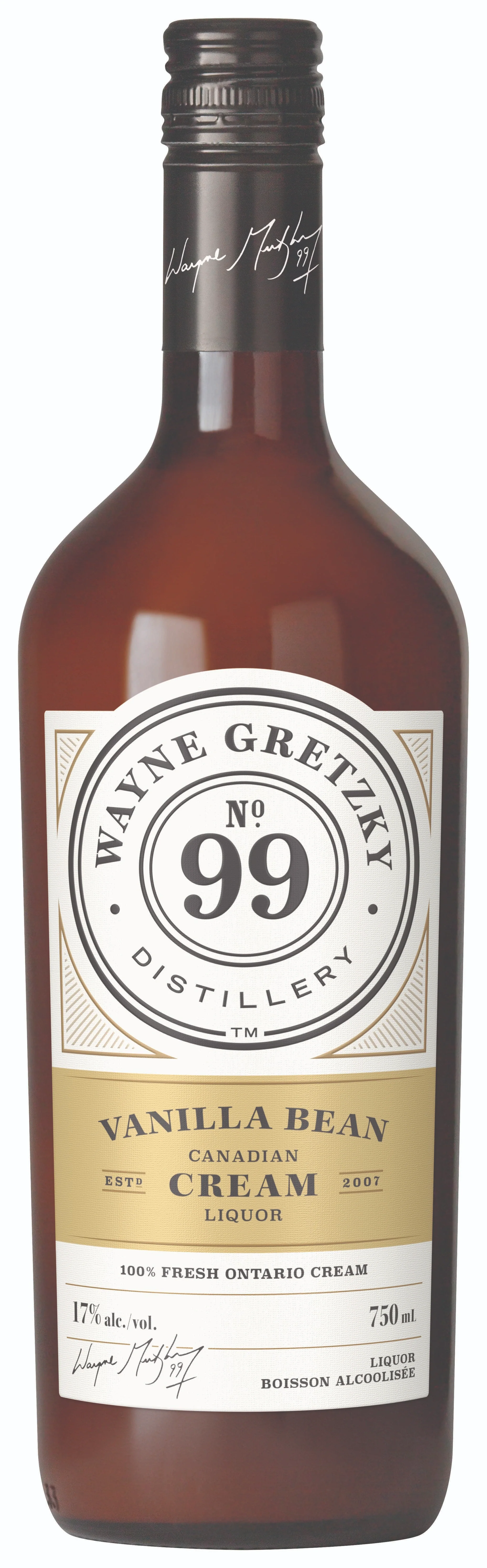WAYNE GRETZKY VANILLA BEAN CREAM LIQUEUR 750ML @ Saskatoon [1059210]