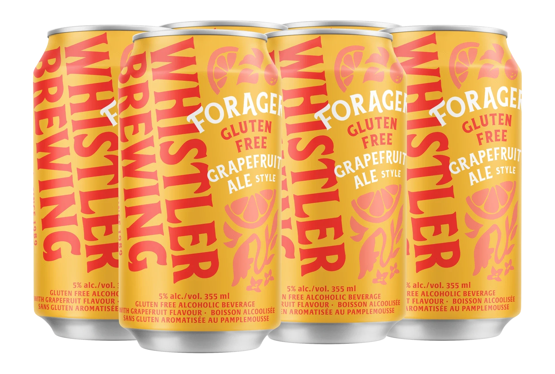 WHISTLER FORAGER GLUTEN FREE GRAPEFRUIT ALE 355ML 6PK CAN @ Southgate [1058864]