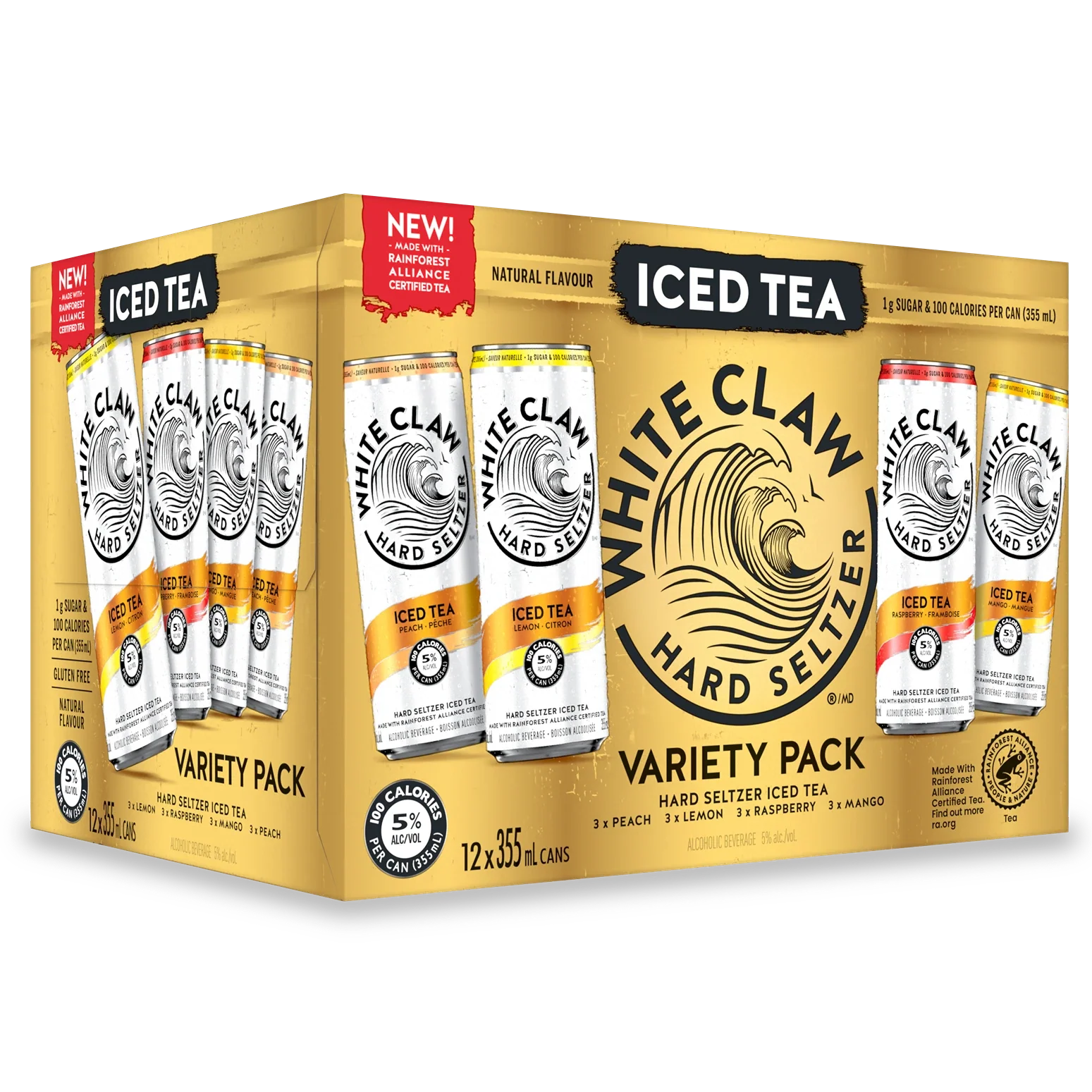 WHITE CLAW HARD SELTZER ICED TEA MIXER 355ML 12PK CAN @ MacTaggart [1038925]